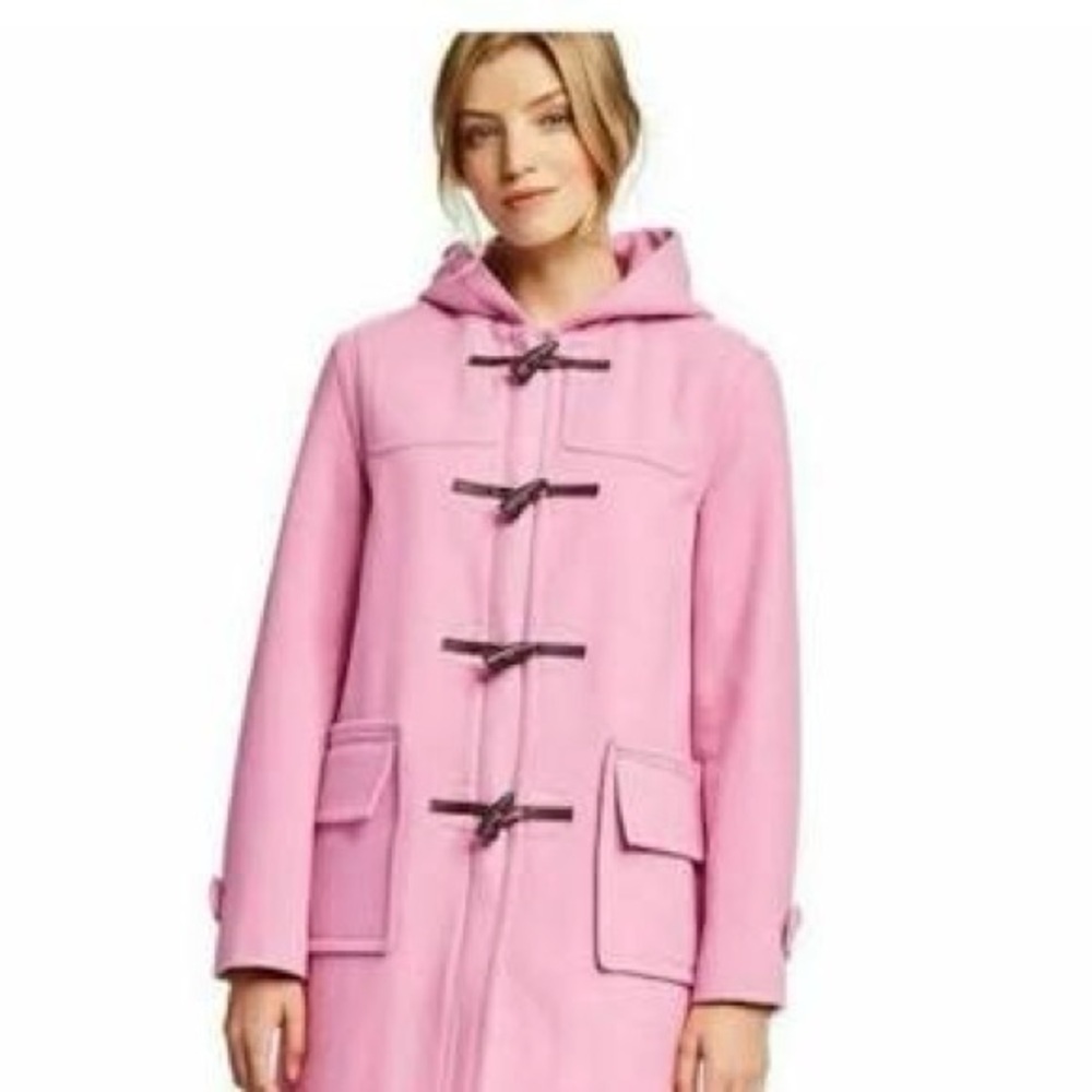 Isaac Mizrahi x Target Pink Toggle Hooded Wool Coat 2X - Picture 5 of 9